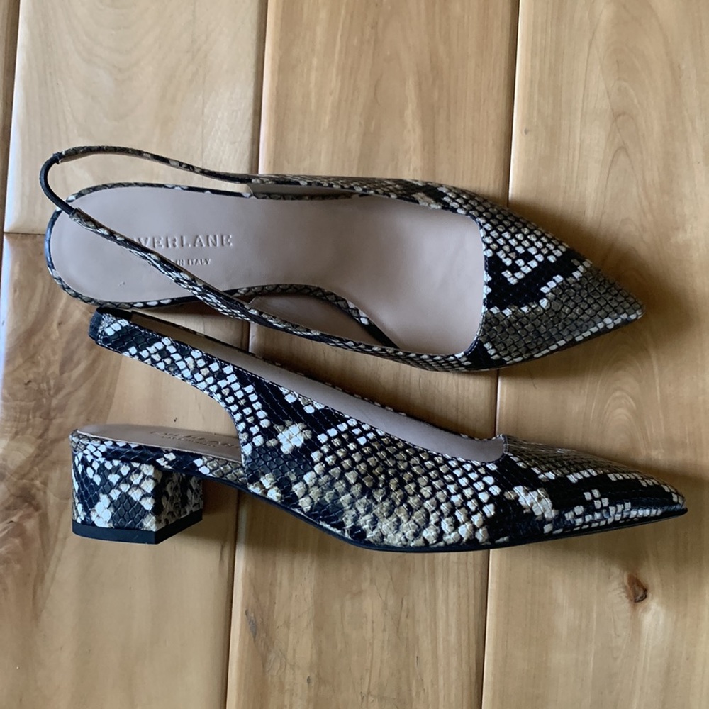 Everlane The Editor Slingback Heel, Python Snakes… - image 5